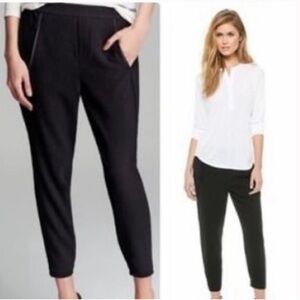 VINCE Lyocell Relaxed Skinny Pant Blue w/ black trim size 6 Women’s small 6903